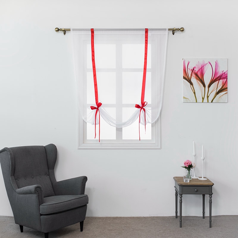 1 Piece Home Door Window Curtain Sheer Curtain Drapes Balcony Screen Curtain For Living Room Bedroom Window Curtain