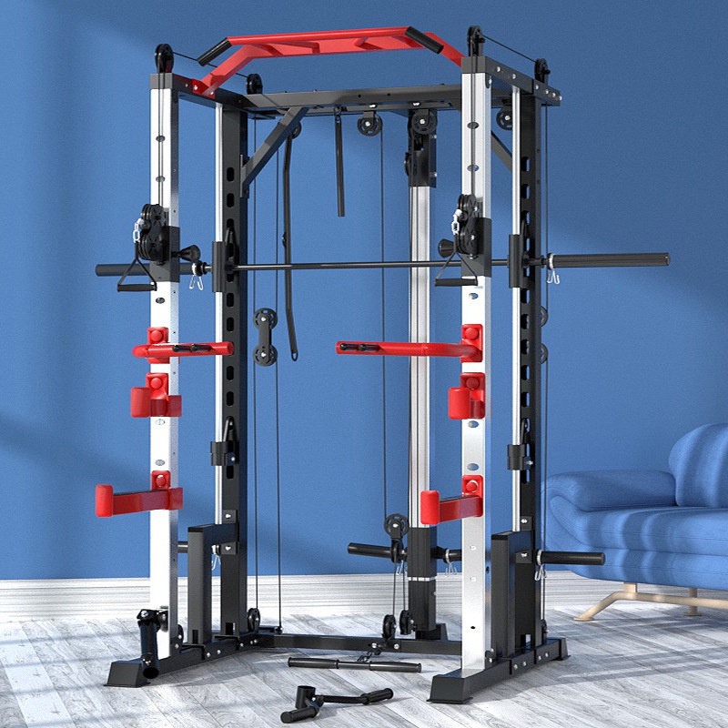 Multifunctional Smith Machine Pull Up Weight Training Squats Barbell