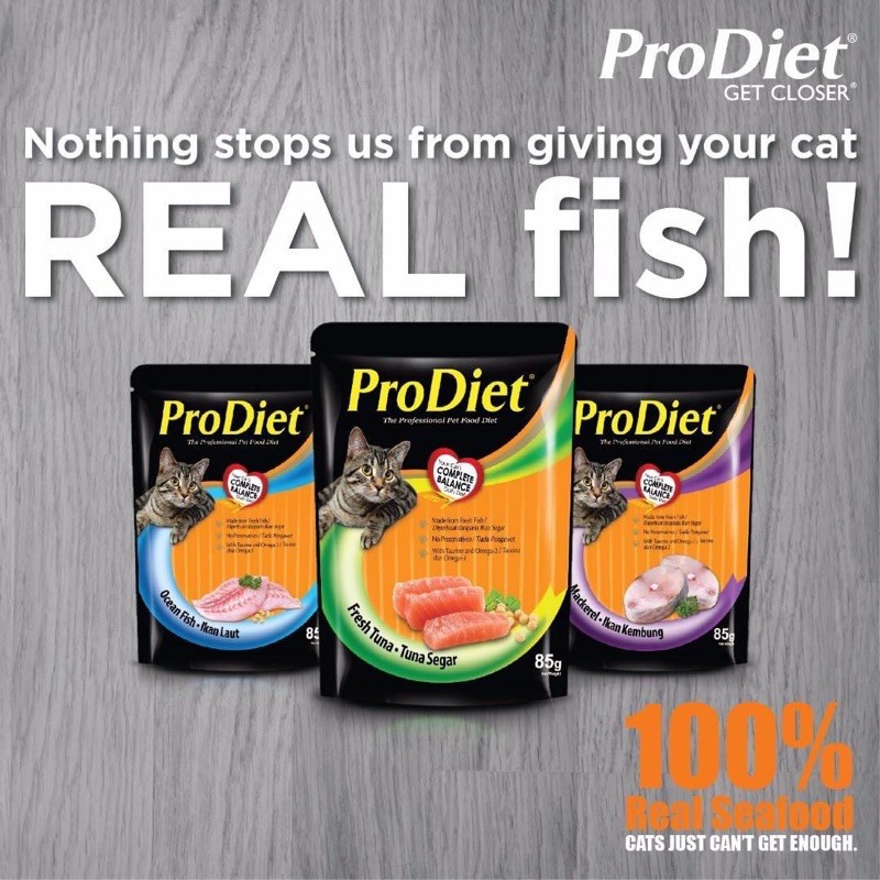 ProDiet Pouch Wet Cat Food 85gram per pouch Shopee Malaysia