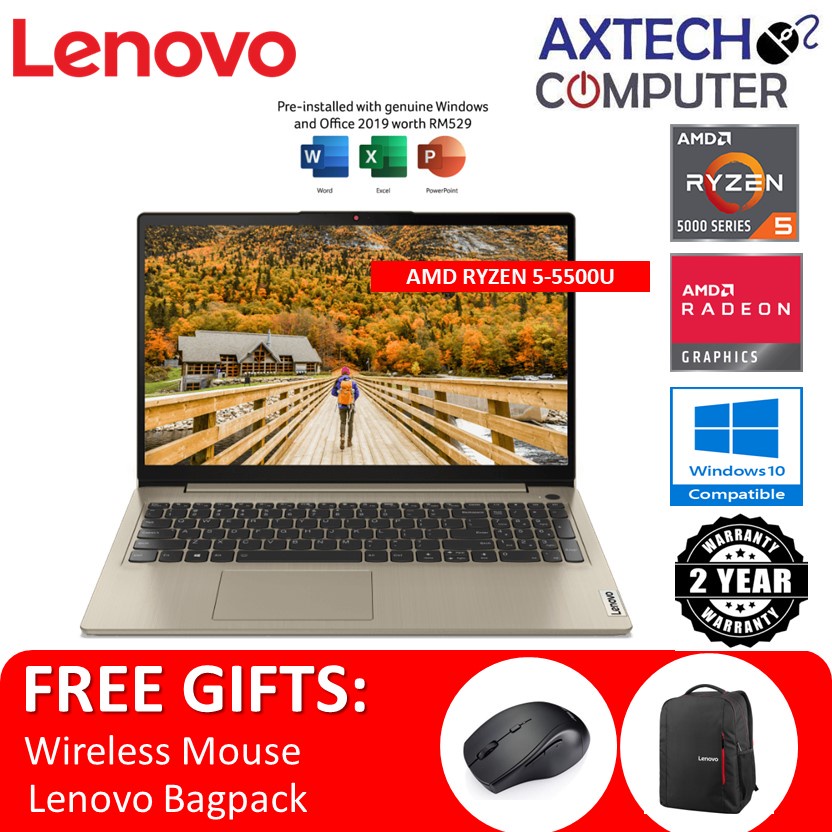 Lenovo IdeaPad 3 15ALC6 82KU01J1MJ 15.6'' FHD Laptop Arctic Grey ( Ryzen 5 5500U, 8GB, 512GB SSD, ATI, W11, HS )