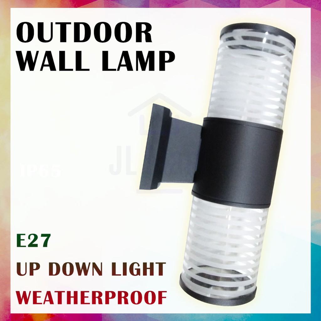 Up Down Modern Wall Light Outdoor Weatherproof Dual Head 