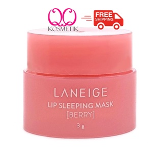 LANEIGE Lip Sleeping Mask Berry Pink 3gm Special Care Mini Small Borong Wholesale Vaseline Murah Lipbalm