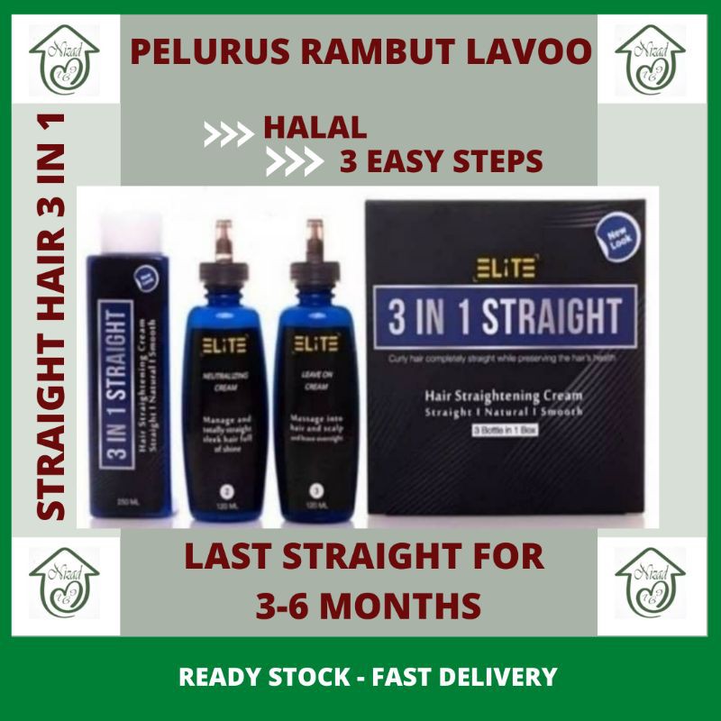 3in1 Straight Pro Pelurus Rambut Hair Straightening Cream Luruskan Rambut Lelaki Hair Krim Shopee Malaysia