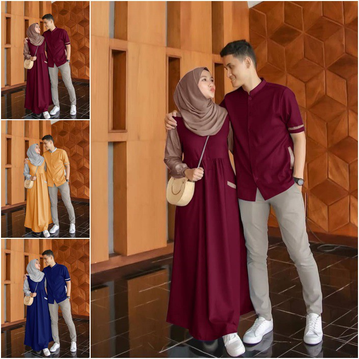 Shopee Online Baju Gamis Couple