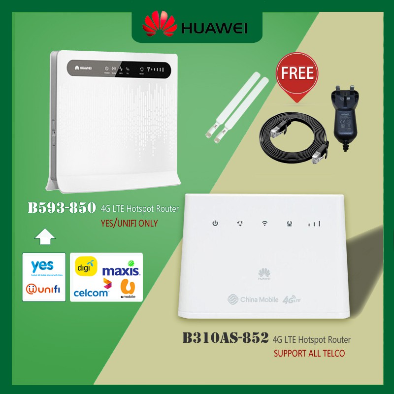 Modified Unlimited Hotspot Huawei B310 B593 4G Router B310AS852 B593