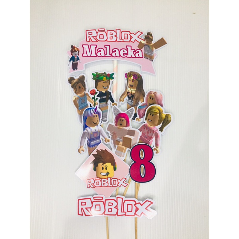 Cake Topper Roblox Girl Shopee Malaysia - cara membuat baju di roblox pc