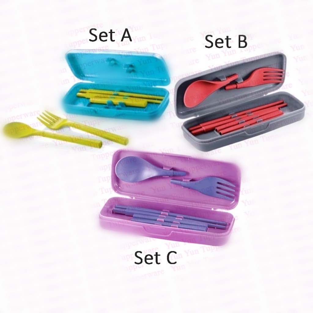 Tupperware Cutlery set (Fork & Spoon,Chopsticks) Shopee Malaysia