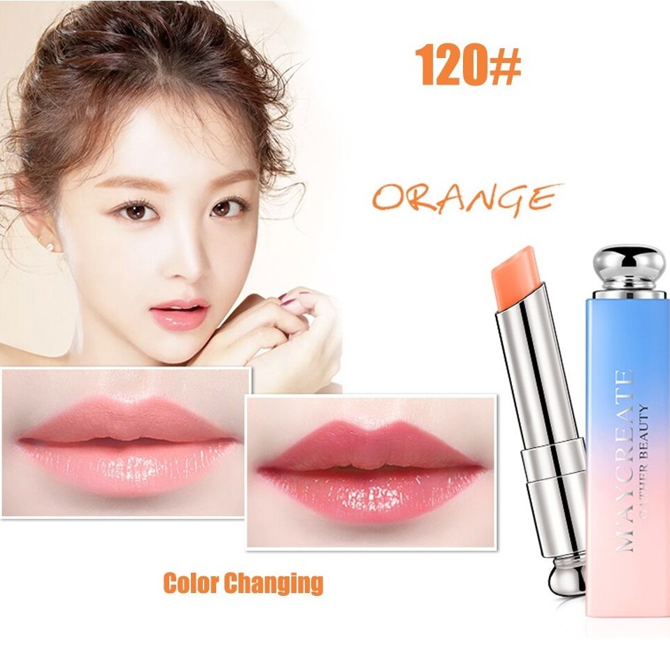 Ready Stock M Sia Maycreate Lipstick Color Lip Balm Moisturizer Color Change Long Lasting Lipstick Shopee Malaysia
