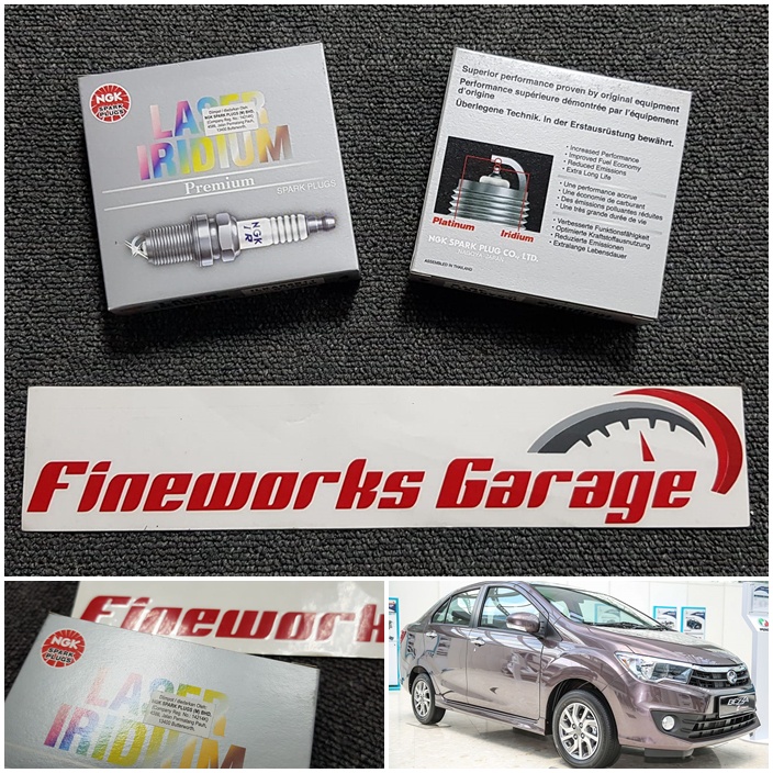 PERODUA BEZZA NGK LASER IRIDIUM SPARK PLUG 100 ORIGINAL (NGK SPARK