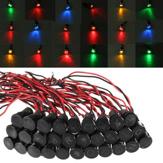 Blue Led Indicator Amplifier Speaker Power Pilot Dash Light Bulb 8mm Mount 6v-9v 
