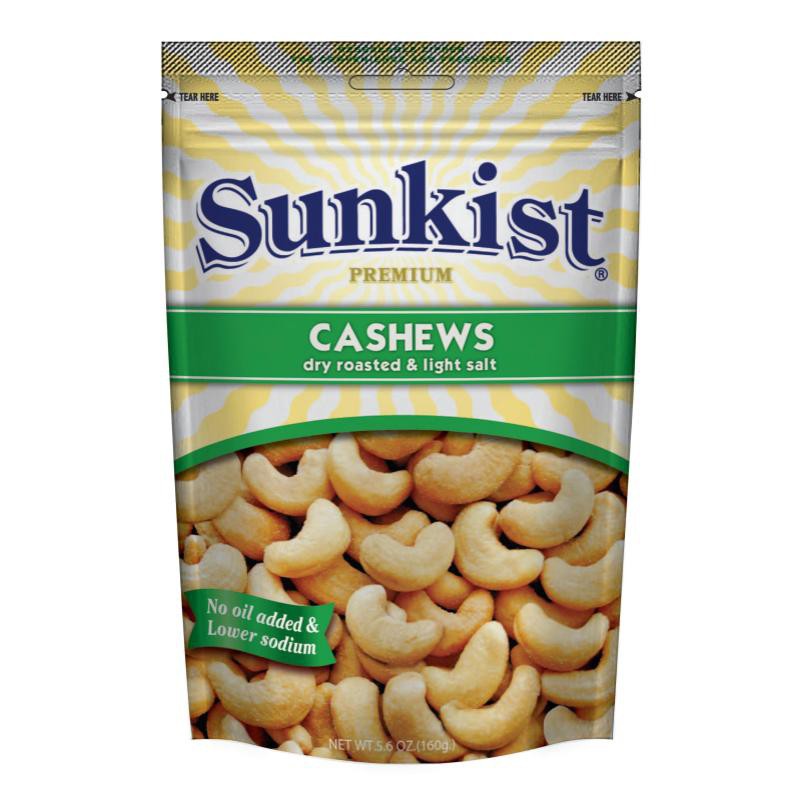 Sunkist Roasted & Light Salt Cashews Nut 160g
