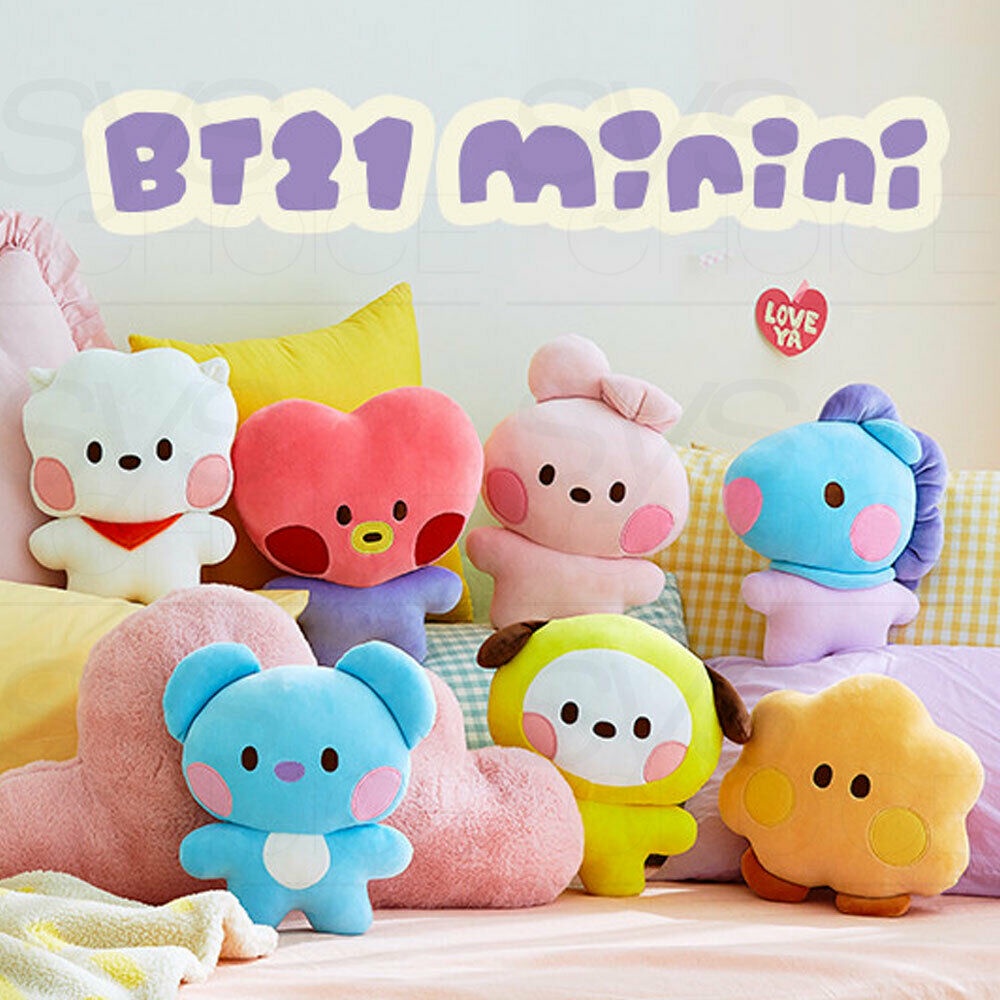 Bts Bt21 Official Authentic Goods Minini Flat Cushion 