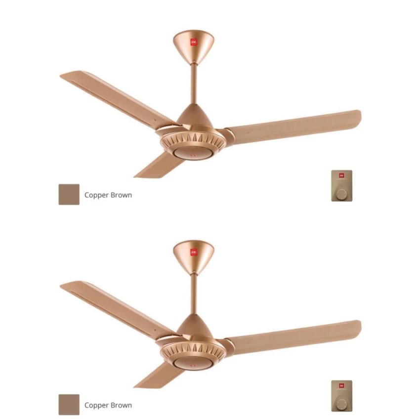 Kdk Ceiling Fan Copper Brown K15w0 Twin Pack