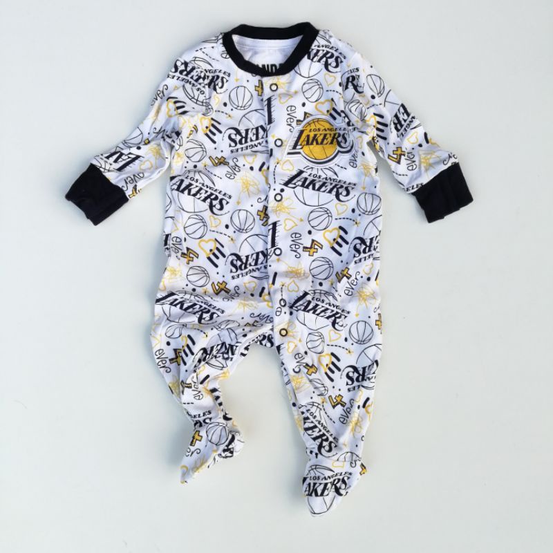 NBA baby primark baby boy footed coverall bodysuit(nb12m) Shopee