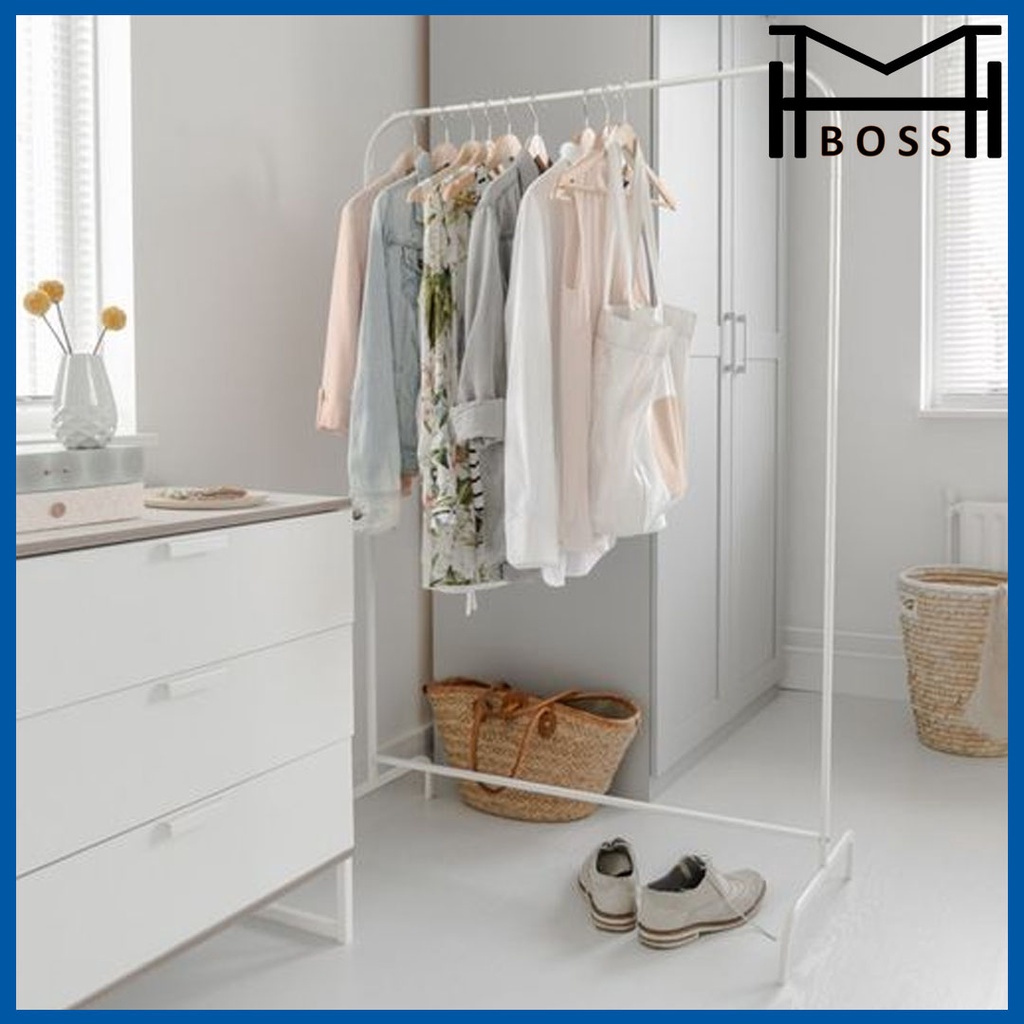 IKEA MULIG RACK MULIG CLOTHES RACK WHITE 99X152 CM CLOTHES HANGER HANG