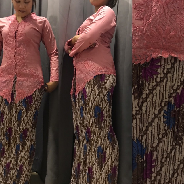 Baju Kebaya Moden (Rose Pink) RM75 (baju sahaja) | Shopee Malaysia
