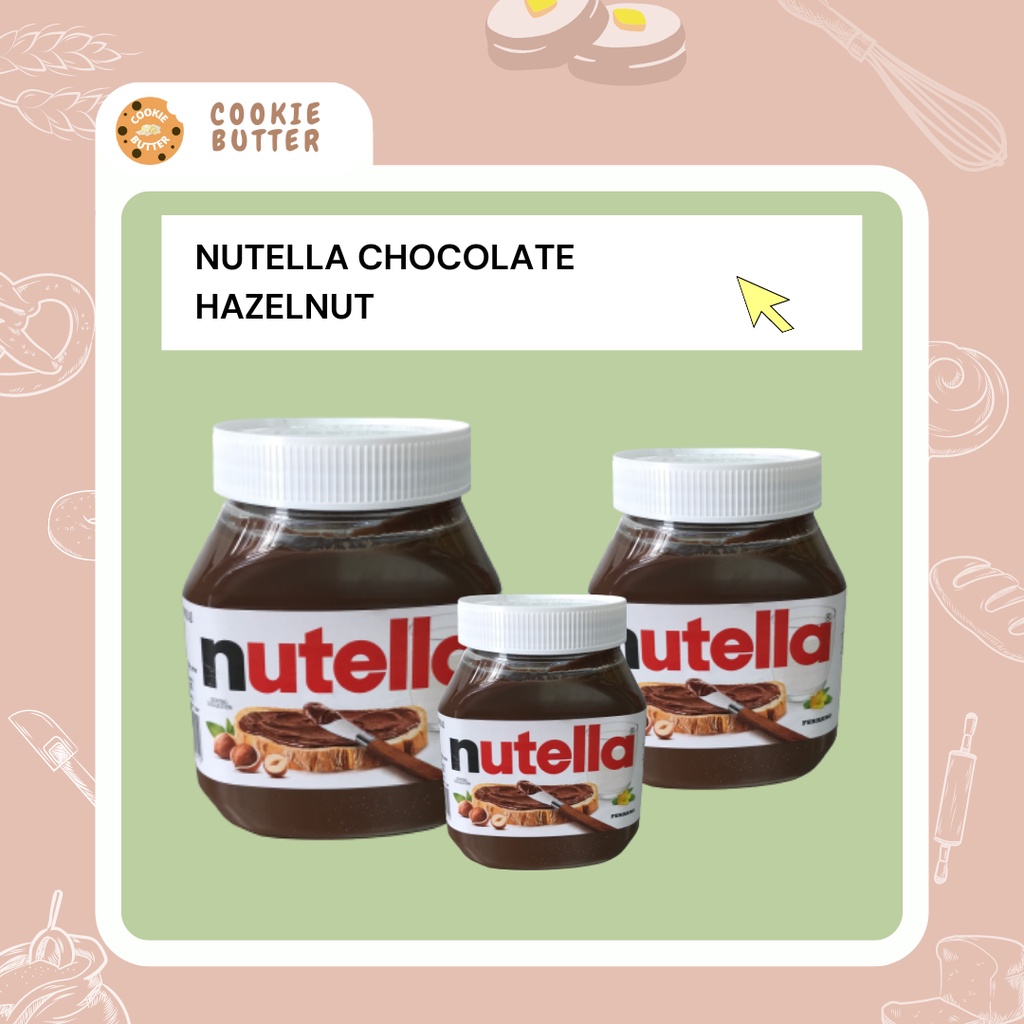 Ready Stock Ferrero Nutella Chocolate Hazelnut Jam 200g350g680g Nutella Spread Shopee