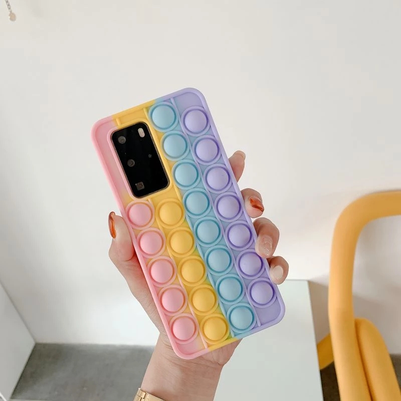 Soft Liquid Pop it Bubble Cute Case OPPO A3s A9 A5 A5s A94 A95 A53 A33