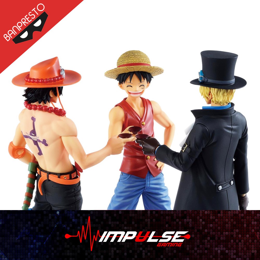 Banpresto One Piece Magazine Figure Luffy Abp Portgas D Ace Abp Sabo Abp Shopee Malaysia