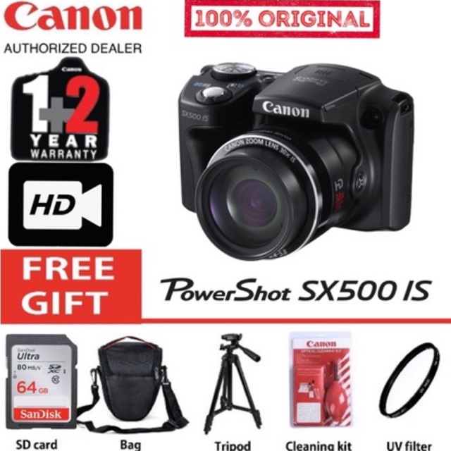 Canon Powershot SX500 IS (GUARANTEE NEW & ORIGINAL)3 years warranty ...