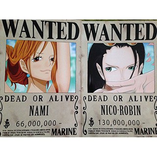Ready Stock One Piece Luffy Mugiwara Straw Hat Yonko Kaido Zoro Nami Franky Boa Law Anime Wanted Poster 19 5x28 5cm Shopee Malaysia