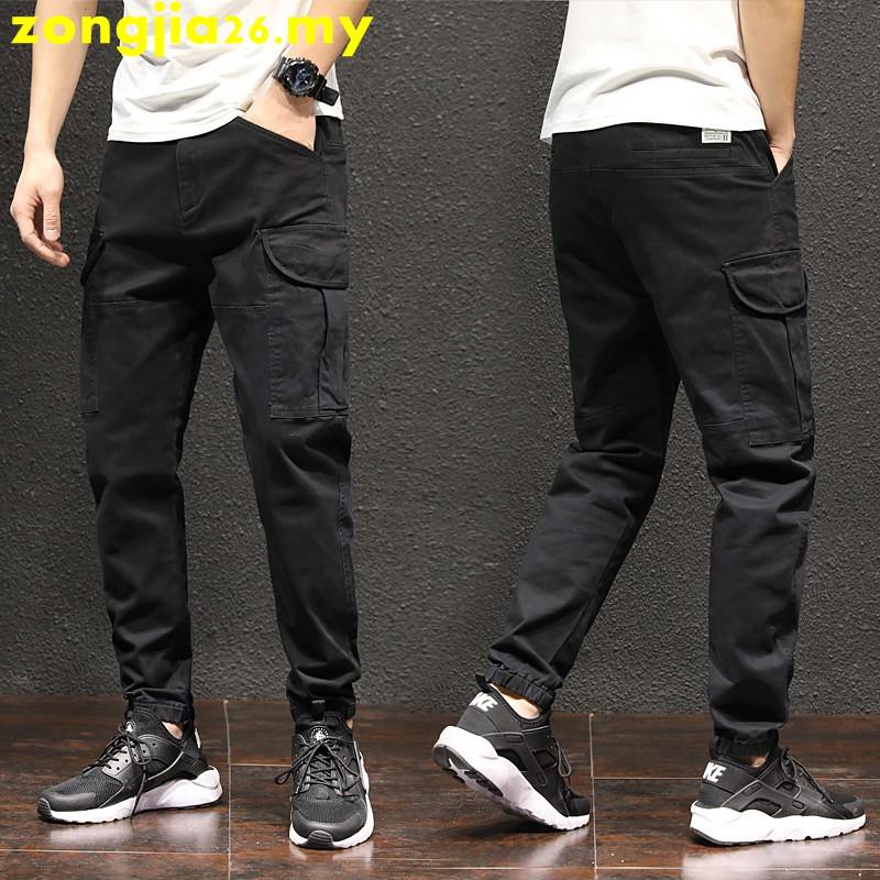 Buy High Quality Men S Cargo Pants Camel Casual Harem Long Pant Khaki Workout Seetracker Malaysia