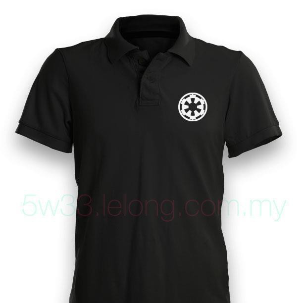 Star Wars Galactic Empire Mens Polo T Shirt Adult Birthday Gift Golf Tee Black - 