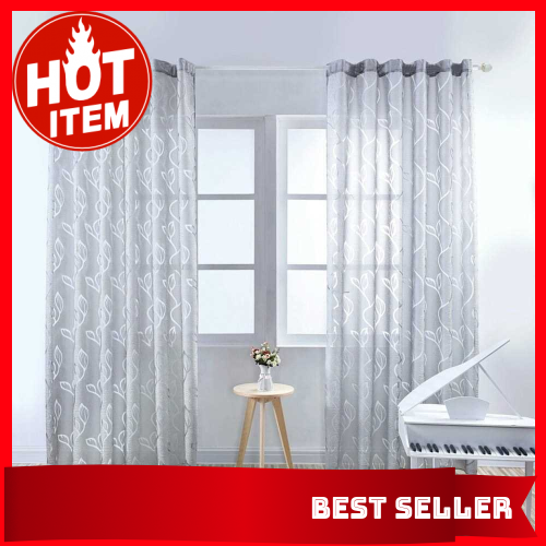 High Demand Curtains Semi Shading Sliding Patio Door Curtain For Living Room Window Patio Door 79x40 1 Panel Grey Shopee Malaysia