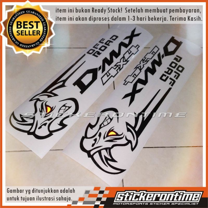 thumbnail image 2 of Red 4x4 Sticker Decal Set For Isuzu D-Max 2012-2018 – X-Series V-Cross Off-Road 2 of 4