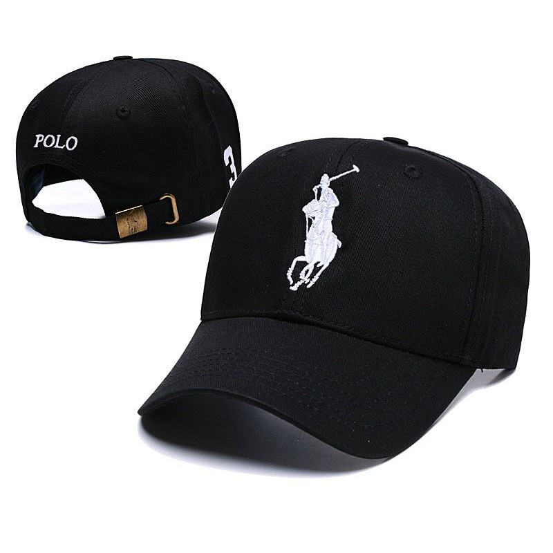 black polo cap