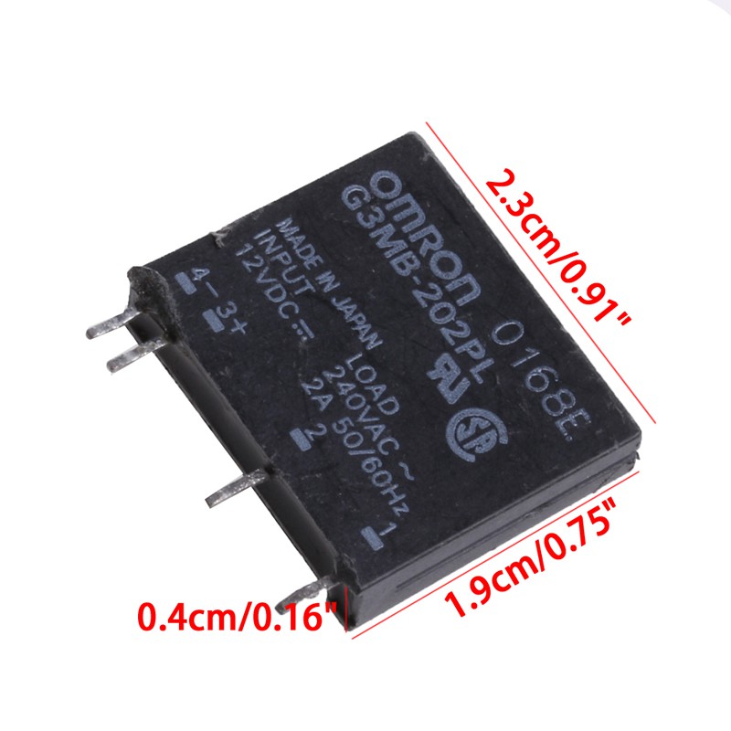 5 stks g3mb-202p DC-AC PCB SSR dans 5 V DC out 240 V AC 2 A Solid State Relay Module 
