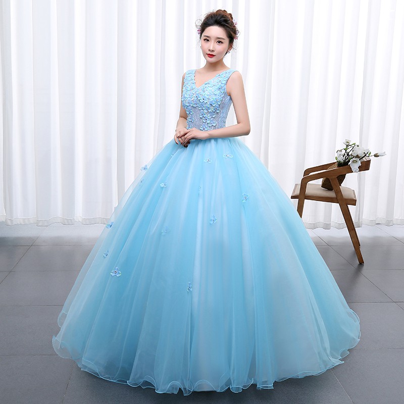 Light Blue Frocks Best Sale, 54% OFF ...