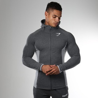 GymShark Training long-sleeved Hoodies Stretchable Zipper train suit # ...
