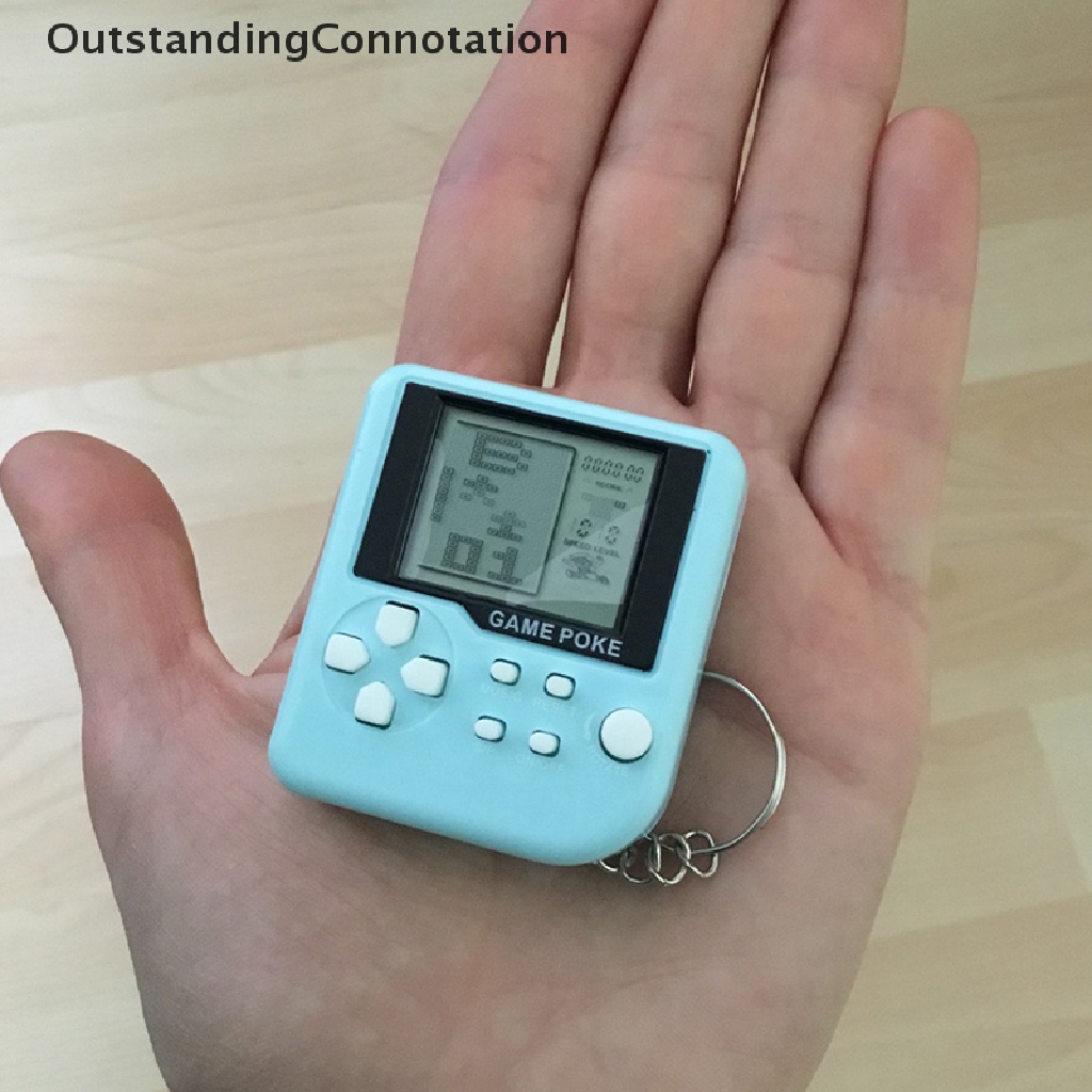 [OutstandingConnotation] Mini Classic Game Machine Retro Nostalgic Game Console With Keychain console Hot