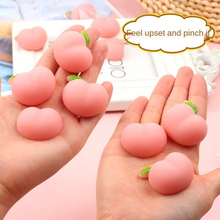 Super cute round peach TPR soft rubber breathable cute little ass fidget toys squishy stress reliever toys kawaii squeeze