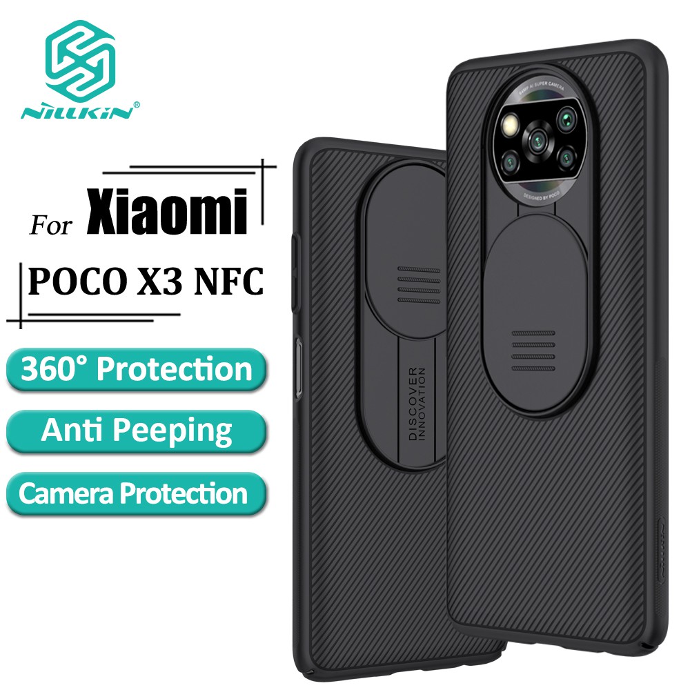 Nillkin Casing For Xiaomi Poco X3 Nfc Luxury Fashion Matte Pc Phone Case With Camera Slide Protection Back Cover Shopee Malaysia