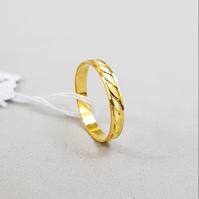 Cincin Emas 916 Belah Rotan