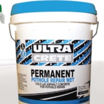 ULTRACRETE PERMANENT POT HOLE WET REPAIR (25KG) Cold Lay Asphalt Concrete