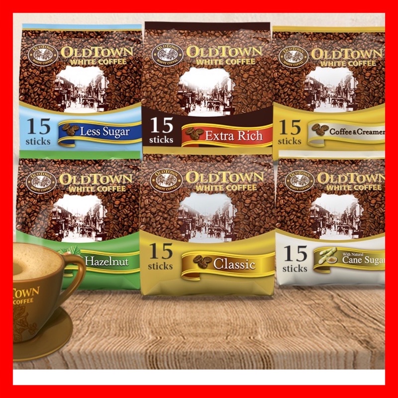 Old Town White Coffee Less Sugar 3In1 Instant Premix White Coffee 525g (exp2023) Shopee Malaysia