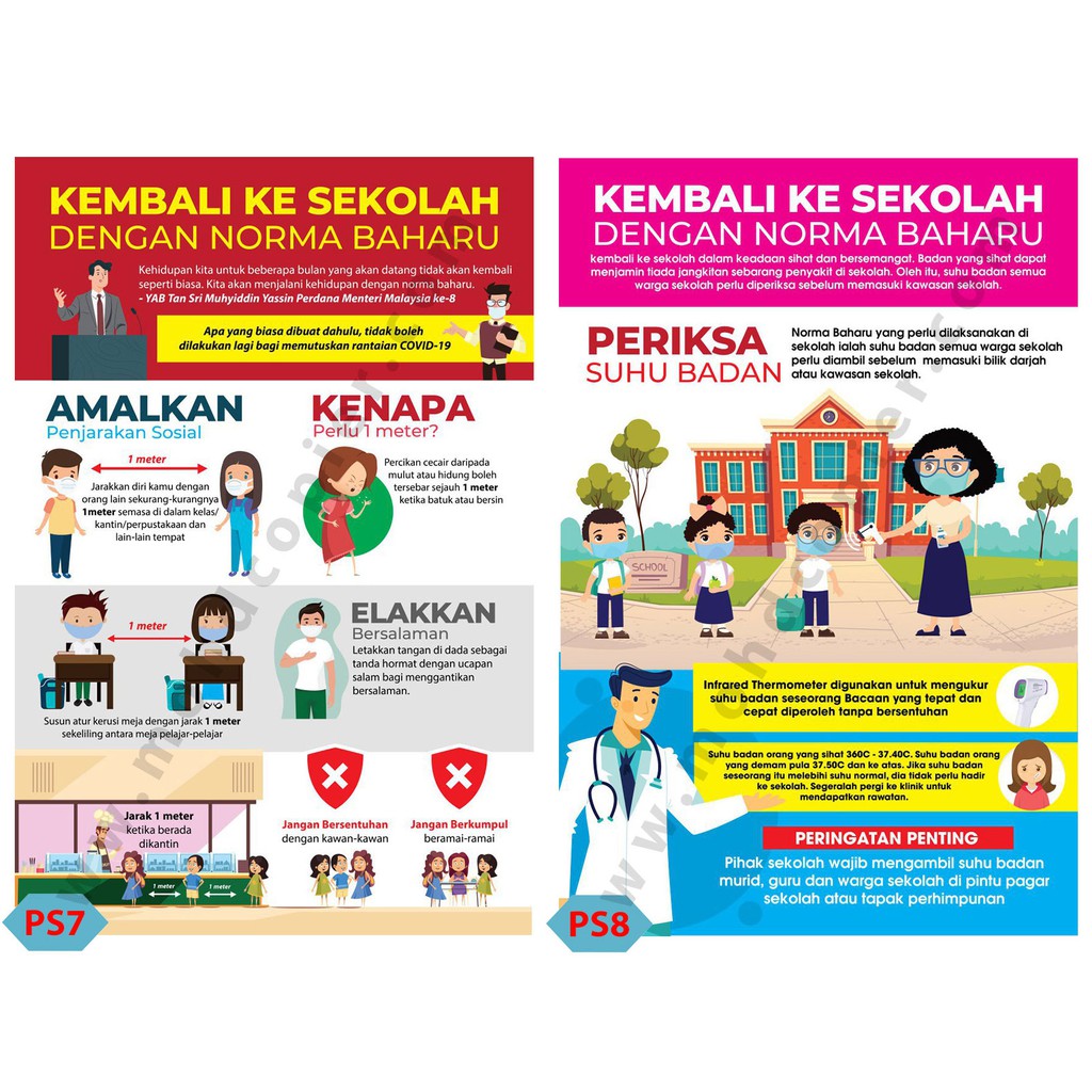 Poster Norma Baharu Di Sekolah Shopee Malaysia