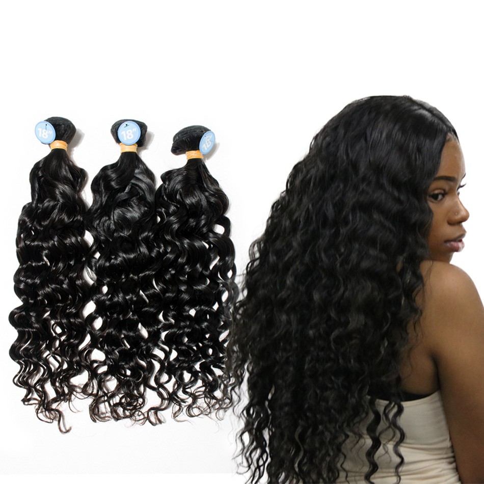 Original Raw Virgin Hair Brazilian Water Wave Human Hair Weave