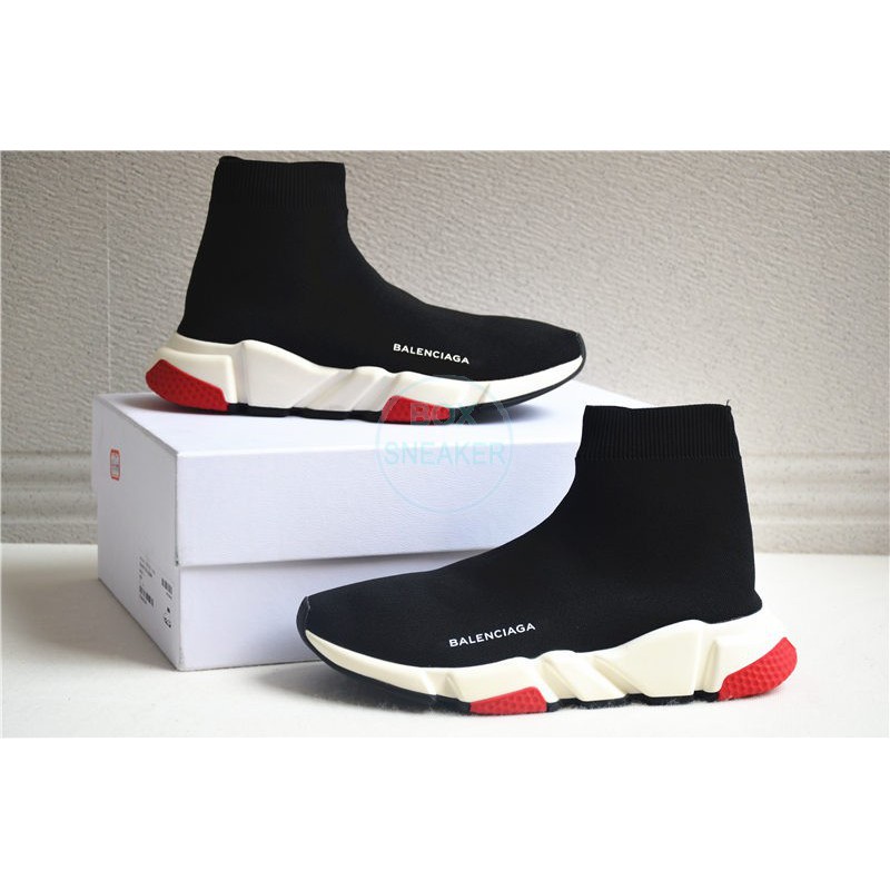 Balenciaga speed stretch knit trainers white YouTube