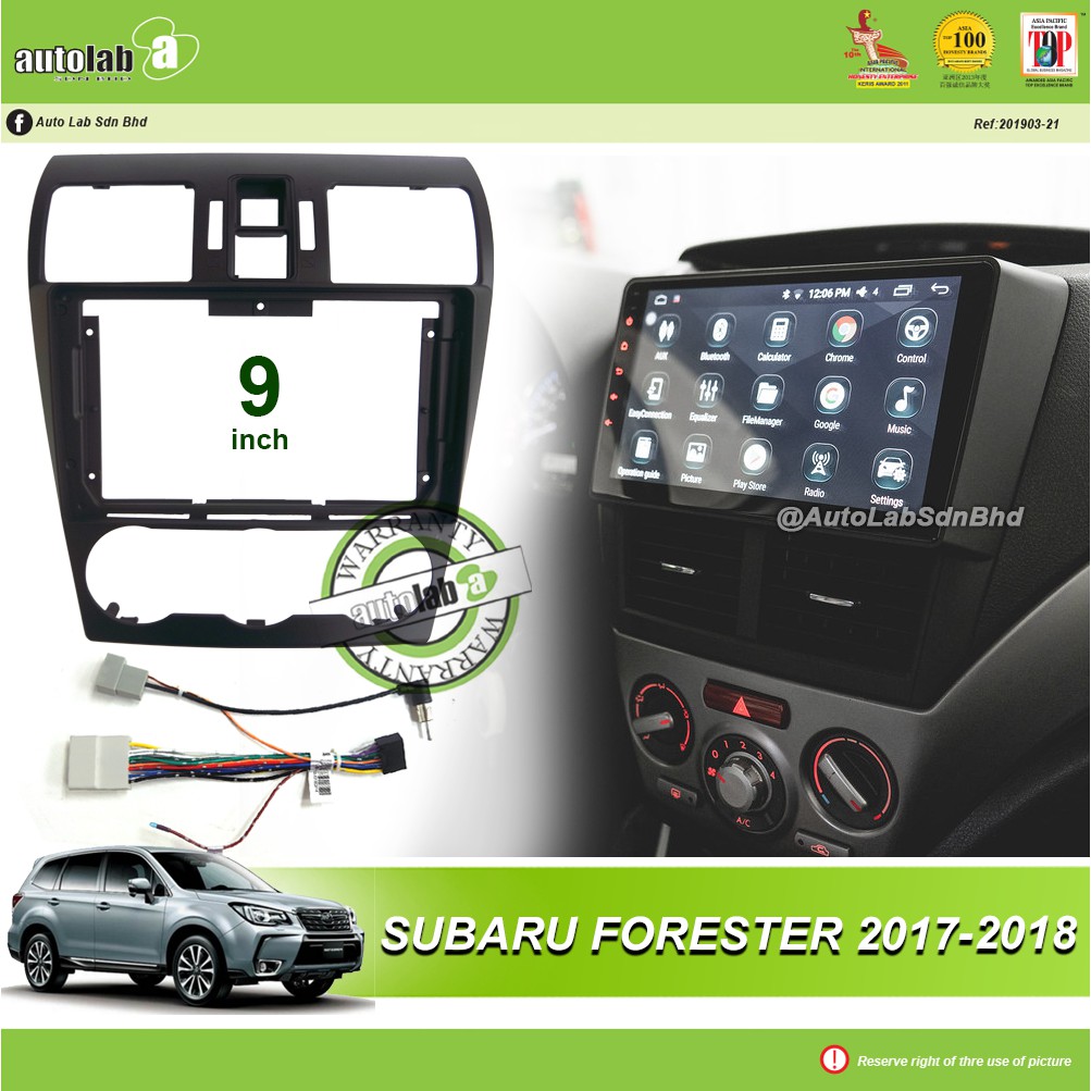 Android Player Casing 9" Subaru Forester 2008-2012 ( with Socket Subaru & Antenna Join )
