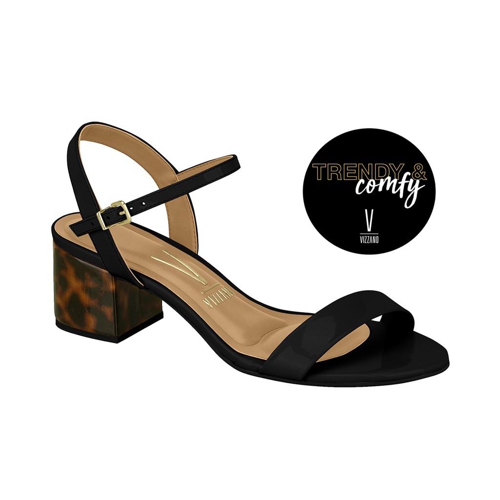 patterned block heels