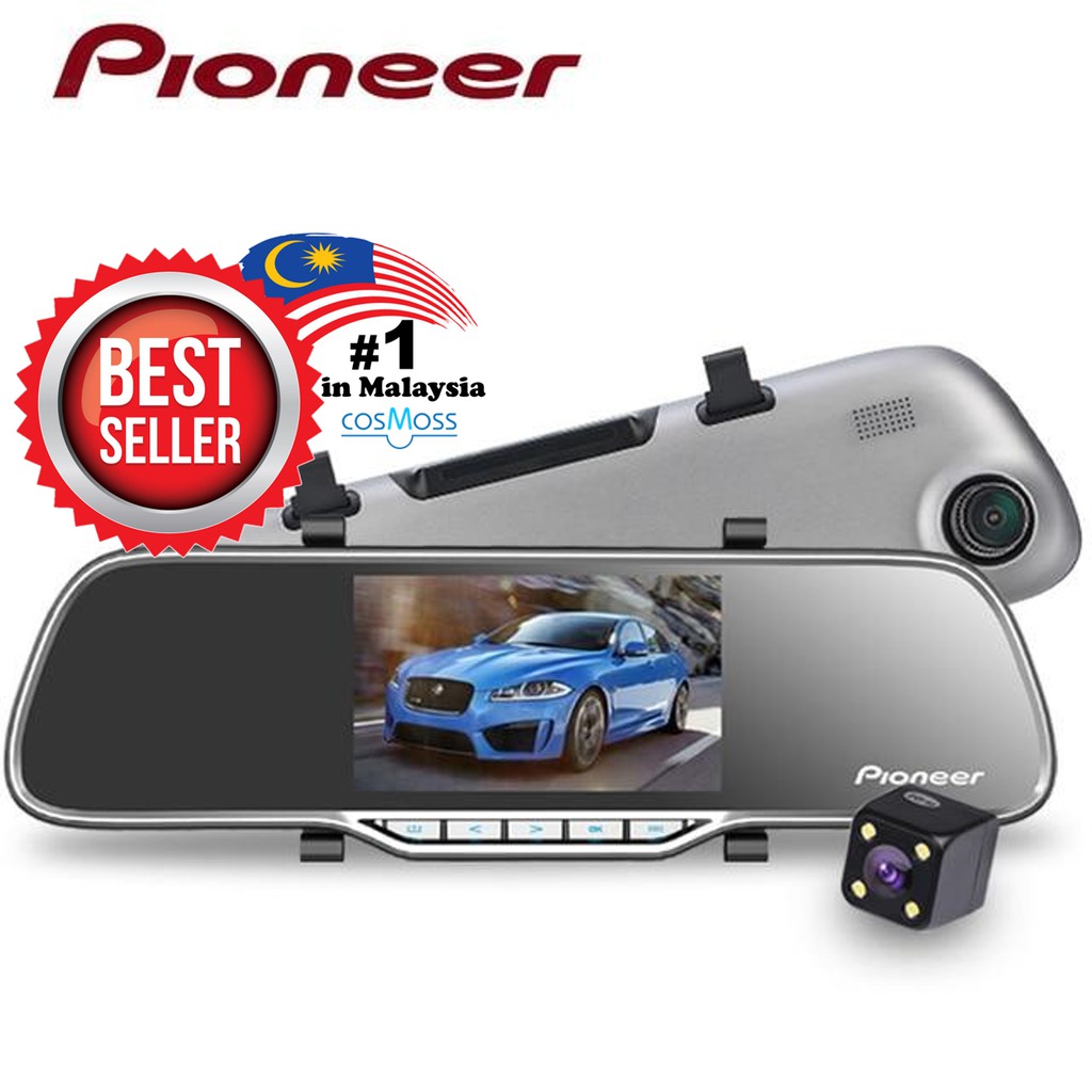 Pioneer Nd Dvr180 Full Hd1080p Car Reariew Dual Camera Dvr Dash Cam Shopee Malaysia