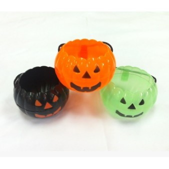 Halloween Small Candy Pumpkin Buckets Skull Witch Candy Holder Pot ...