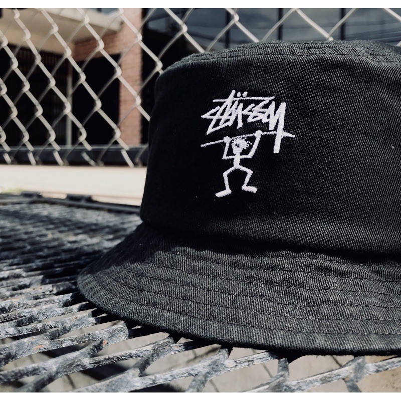 stussy warrior man bucket hat