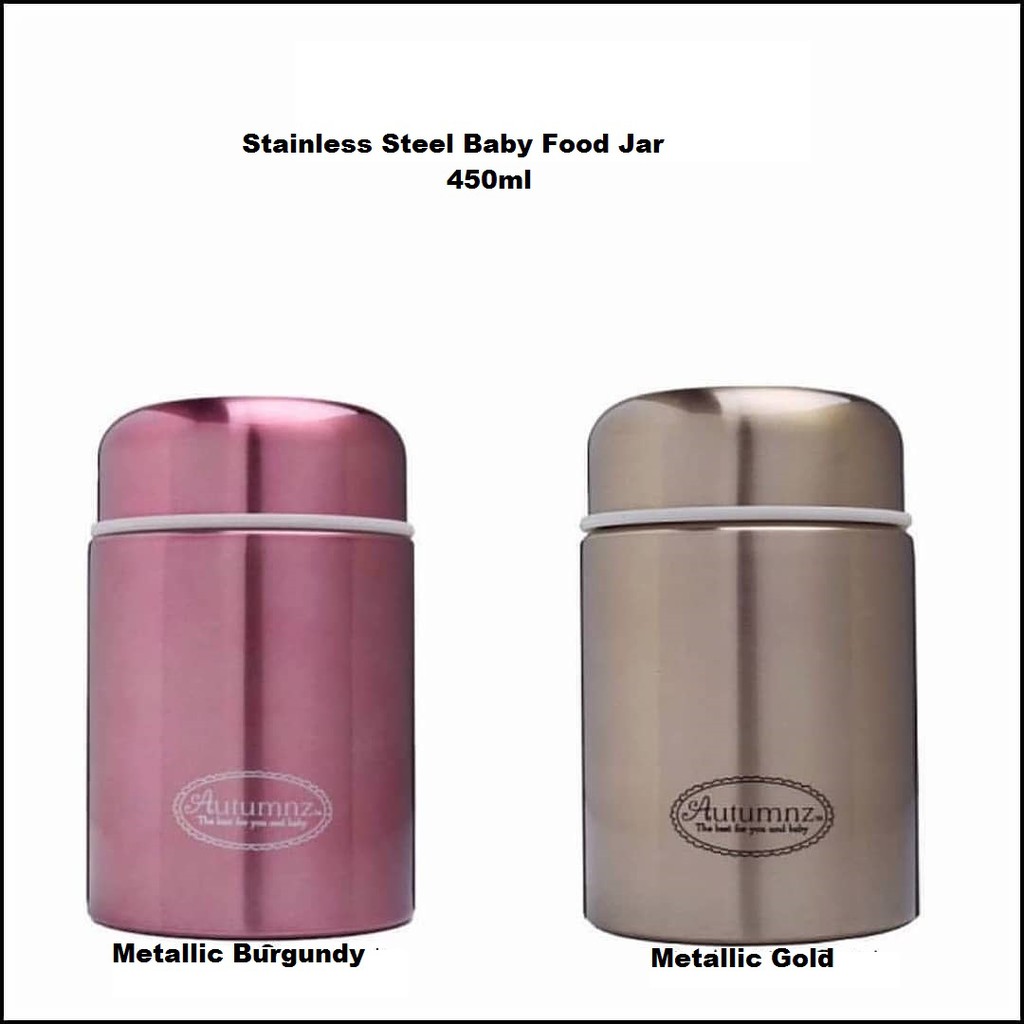 AUTUMNZ STAINLESS STEEL! 450ML Baby Food Jar Baby Thermos ...