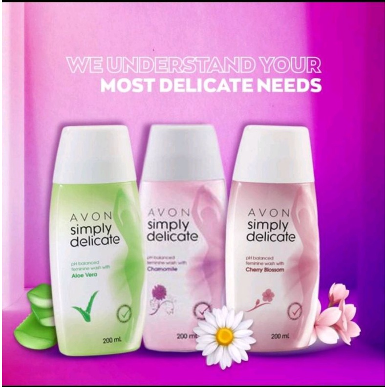 Avon Simply Delicate PH Balanced Feminine Washes 200ml Shopee Malaysia