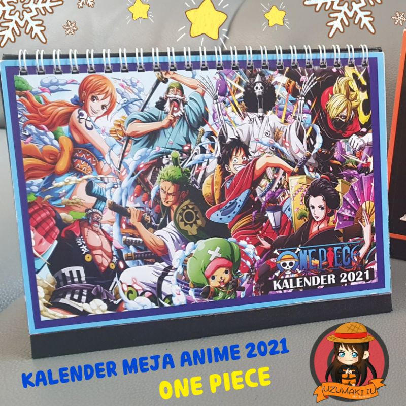 Anime One Piece Calendar 21 Shopee Malaysia